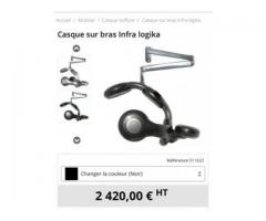 Casque infra l’ogival sur bras